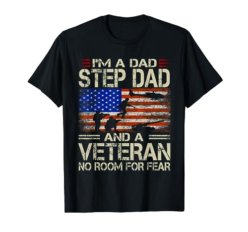 Soy papá, padrastro y veterano, regalos divertidos para papá y abuelo Camiseta