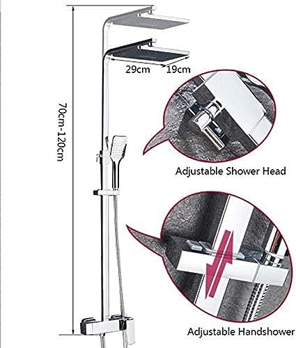 Ensembles de robinets de douche complets avec douchette à main ergonomique
