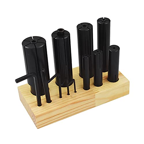 ALL-CARB Expanding Arbors Set Mandrels 1/4 to 1-1/4 Ring Mandrel Fit for Lathe Milling