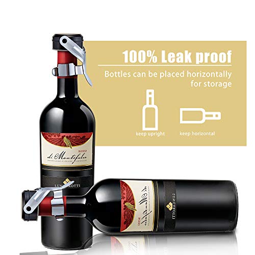 Difenlun Champagne Stopper, 2 Pack Stainless Steel Champagne Bottle Plug Sealer For Champagne, Cava, Prosecco And Sparkling Wine Stopper #TOP2
