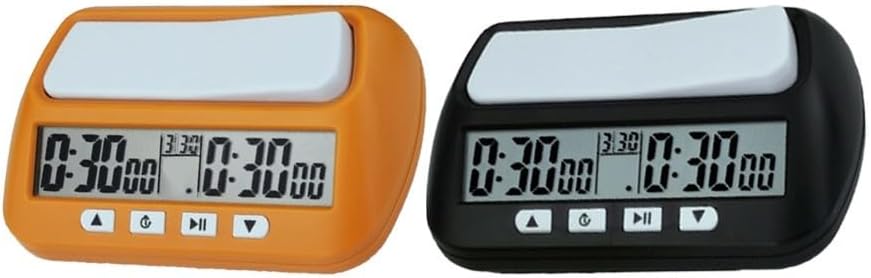 Professional Digital Chess Timer 3-in-1 Clock, With Big Keys For Chess Go Shogi, Supports Bonus And Delay, ABS Case, Travel Size For Match Games(A)