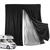 AVSMGP Double Layer Camper Van Door Net, Bug Screen Window Magnetic- Car Tailgate Sun Protection- Easy Installation for Caravan Campervan SUV,165 * 165CM/65 * 65in