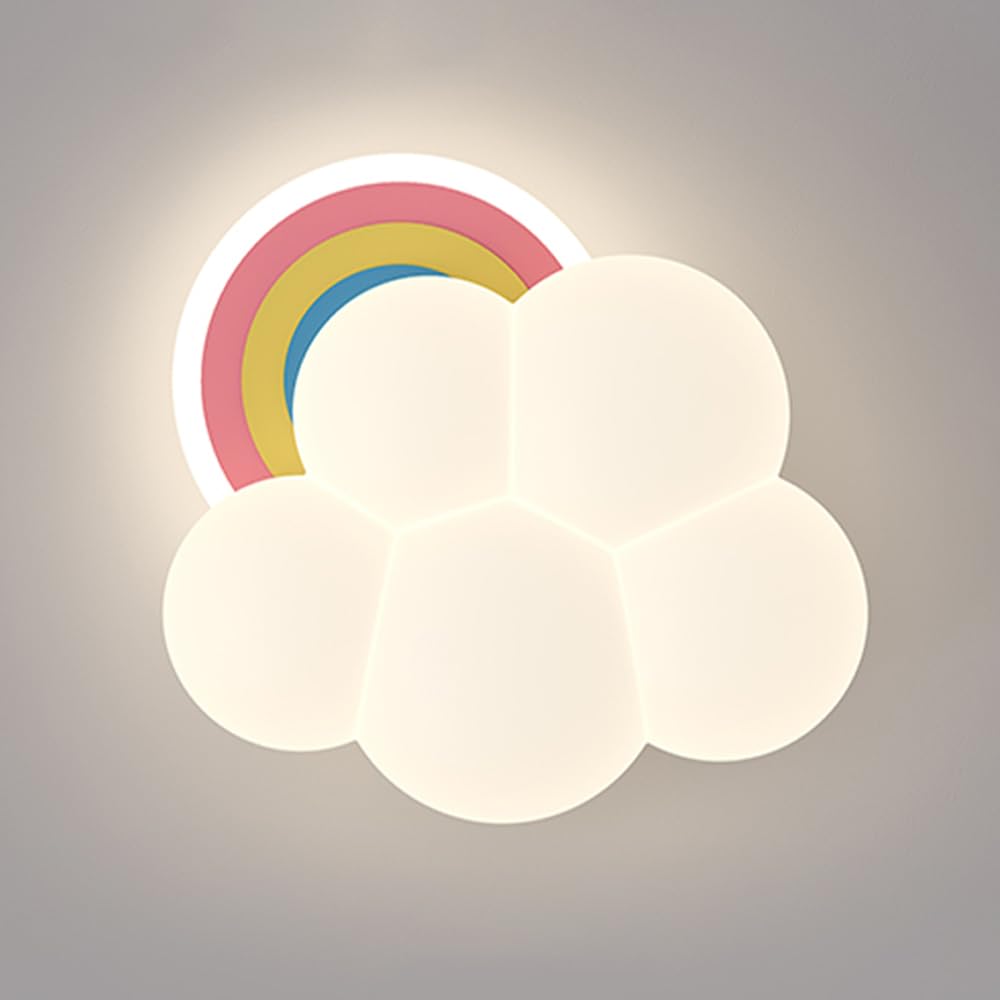 Apliques de pared de nubes con luz LED de 21W y tres tonos para dormitorios infantiles