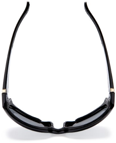 7Eye By Panoptx Women's Mistral Wrap Sunglasses, Glossy Black Frame/Re-Act Nxt Gray Lens, One Size #TOP4