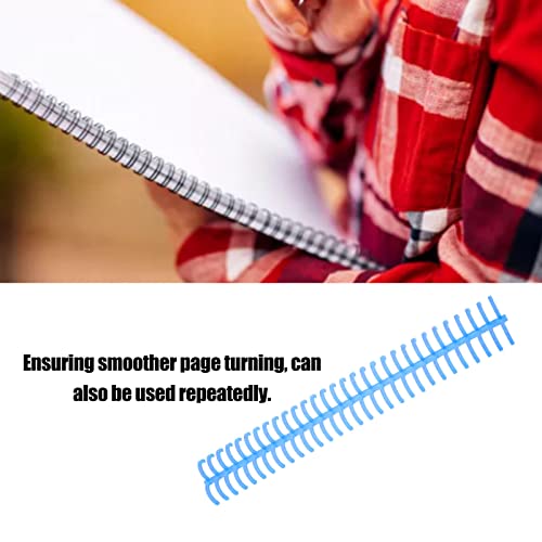 Pente de encadernação de folhas, cor bonita, 10 peças, bobina de encadernação de corte fácil, 30 fur