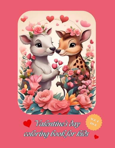 Valentine's day coloring book for kids ( age 4 to 8): 38 Valentine's day themed images of hearts, baloons, couples, gifts and a lot of cute animal pairs. Cute Valentine's gift for children.
