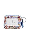 Vera Bradley Damen Geldbörse aus Baumwolle Petite mit Reißverschluss und RFID-Schutz, Provence Paisley, Einheitsgröße #2