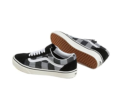 Vans Chaussures Old Skool Vn000d5nbma1 Baskets Homme Cuir Et Tissu Noir, Noir , 44 EU