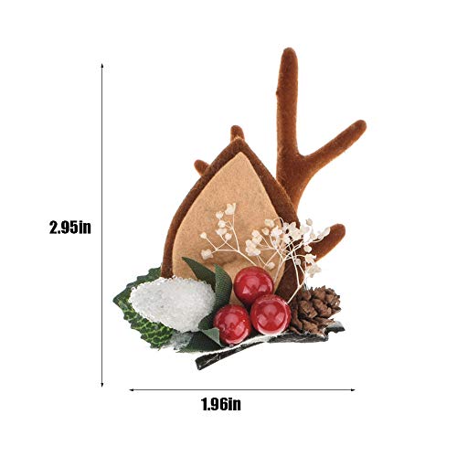 Toecwegr Christmas Reindeer Antlers Headband Hair Clips Hair Hoop Girl Holiday Beauty Headdress #TOP1