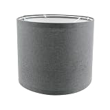 HEVSTIL Lampshades Natural Linen Lampshades 10.24' Bottom x 7.48' High, Easy Assembly Fabric Lampshades for Table Lamps Floor Lamps Easy Assembly Required,Gray, Grey