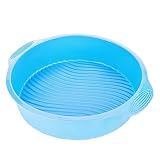 Okrągła Forma do Ciasta Silikonowa Okrągły Kształt Różne Formy do Pieczenia do Piekarnika Forma do Ciasta Nieprzywierająca Forma do Pieczenia Akcesoria do Pieczenia 9 Cal(Niebieski)