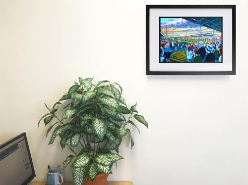 Burnden Park Stadium impression artistique A4 du club Bolton Wanderers FC pour supporters