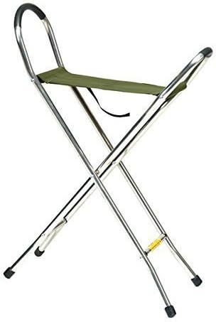 Linden Leisure Quattro wide Green Folding Seat - Large size - Walking height 97cm Sitting height 59cm.