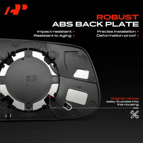 A-Premium Right Passenger Side Non-Heated Mirror Glass with Backing Plate by A-Premium - Used condition - Image 6