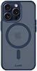 LAUT - HUEX Protect case Compatible with iPhone 15 Pro 6.1 - Dark Blue
