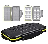 Fotasy MC-SD12 Rubber Sealed Water Resistant Memory Card Case fits 12 SD/SDHC Cards