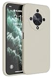 Topme Cover per HONOR Magic6 Lite 5G (6.78" Inches) Custodia Case, Protezione Della Pelle Della Custodia in Silicone Tpu - Bianco antico