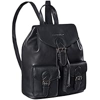 STILORD 'Ezra' Bolso Mochila Antirrobo Piel Mochila de Viaje de Negocios o Trabajo Mochila Diaria Daypack de Cuero Genuino Vintage, Color:Negro
