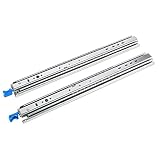 MENGLIN Tobogados de cajón, rieles industriales de Servicio Pesado de 53 mm de Ancho, toboganes de cajón de extensión de 3 Veces, rodamientos de Bolas...