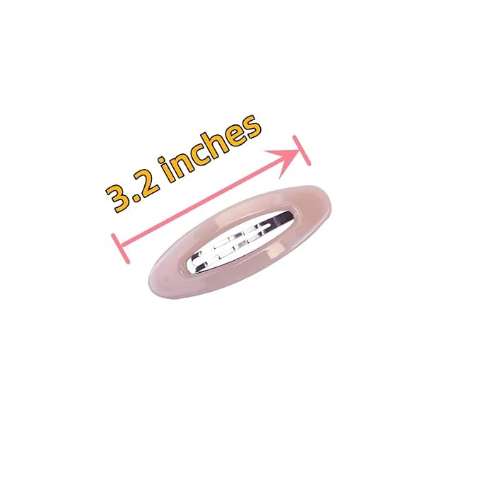 Pinzas grandes ovaladas para cabello mujeres, pack 10 pcs miniatura 6
