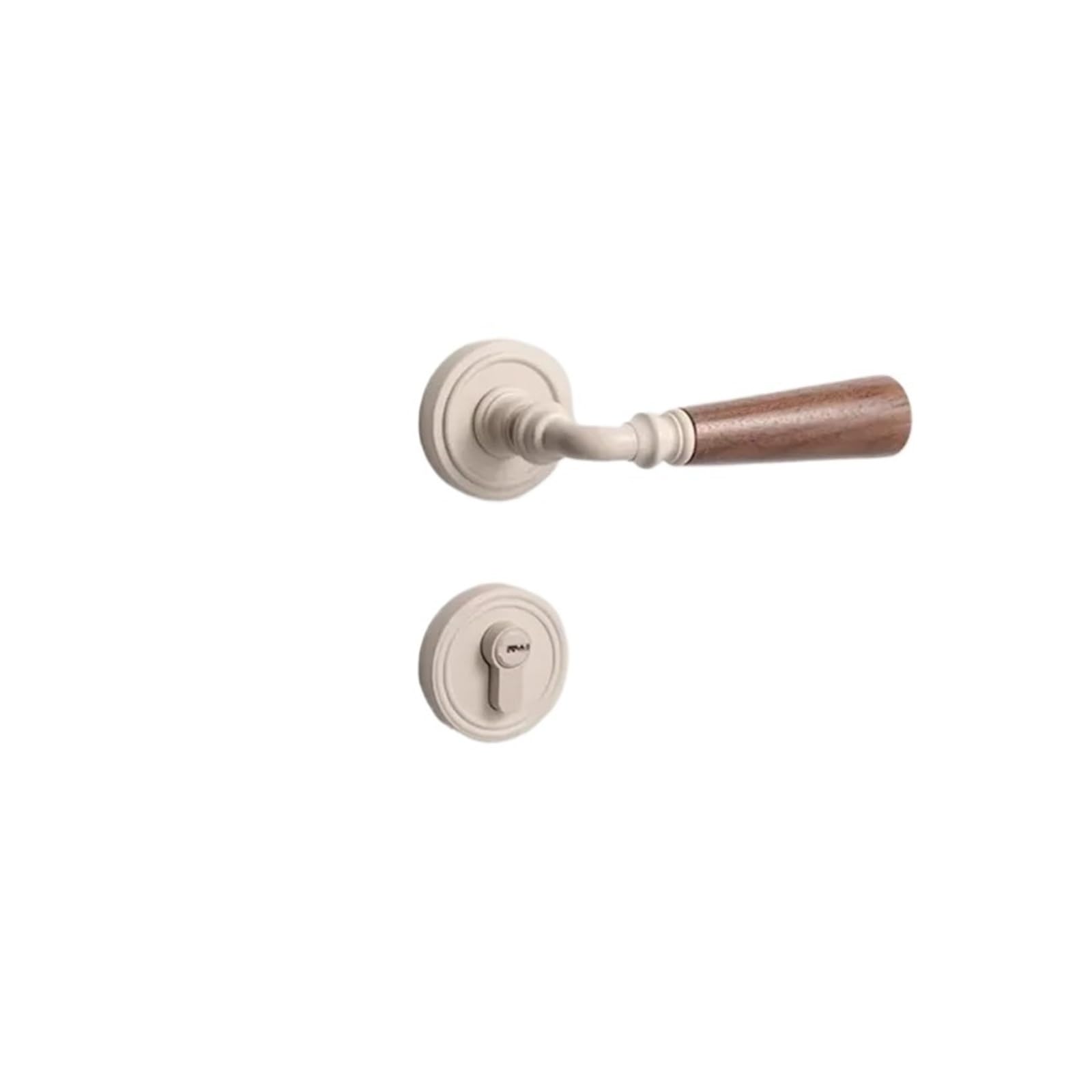 BSAXITHZB Silent Bedroom Door Lock Handle Metal Split Accessories(White)