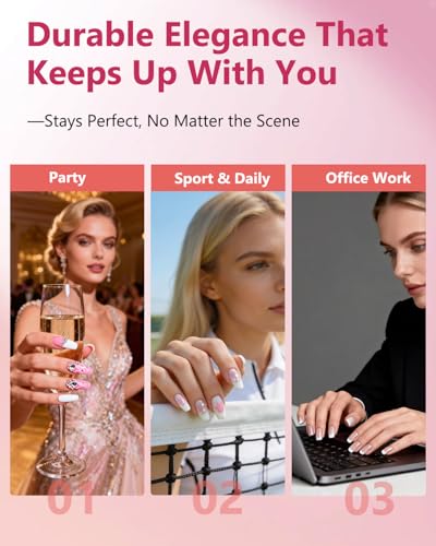Aokitec Żel budujący do paznokci żelowych: 4 podstawowe kolory Builder Nail Gels zestaw do paznokci przezroczysty biały Nudes Pink żel do wzmocnienia paznokci ze szczotką do paznokci 100 sztuk form do