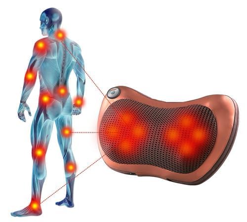 DEVU Enterprise Shiatsu Back & Neck Massager with Heat | Deep Tissue Electric Massage Pillow for Pain Relief – Home, Car & Office Use - Image 9 thumbnail