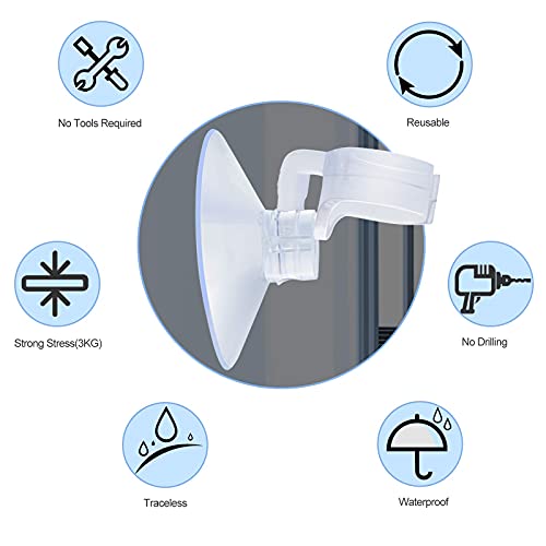 8 Pack Window Candle Holder Clamps With Suction Cups, Pchero Candlestick Holders Candle Suction Cups For Christmas Thanksgiving Taper Candles Lamp #TOP4