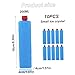 Pineeseatile Ice Packs, 10Pcs Ice Pack Long Lasting Freezer Packs Reusable Slim 200ML Blocks for Cooler, Lunch Bags, Beach, Camping, and Fishing