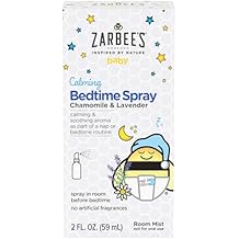 Zarbees Baby Sleep Spray; Calming Bedtime Spray with Natural Lavender and Chamomile to Help Infant Nighttime Routine; 2oz Bottle