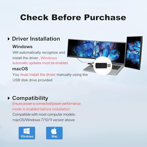 Image of DEPGI 14 inch Laptop Screen Extender Built-in Cooler, 1200P FHD One Cable Connect Portable Triple Monitor, Dual Screen Monitor Fits 13 inch-17.3 inch Laptop with Stand for MacOS /Windows