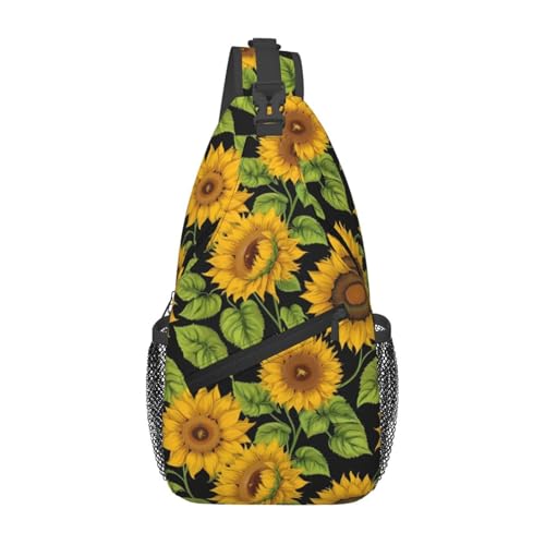Mochila Urbana con Estampado de Girasol para Hombre y Mujer
