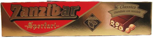 Sperlari Zanzibar Classico Chocolate Gianduia and Hazelnut Torrone 8.7 oz