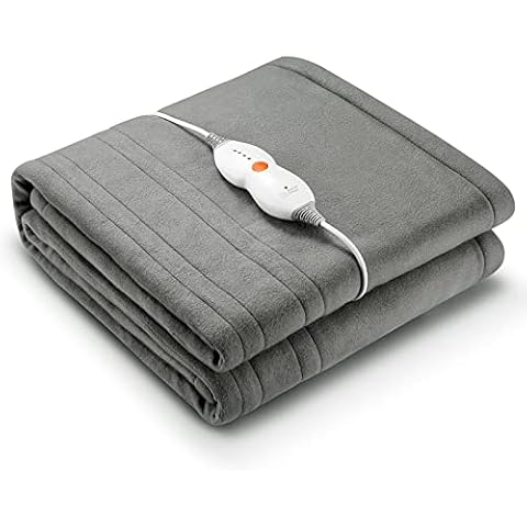 Electric Blanket Throw Heated Blanket, Large 200 x 150cm Soft Blanket for Full Body Warming with 4 Heat Settings & 6 Hours Auto-Off, and Machine Washable, for Home Office Use Cover
