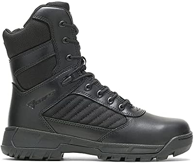 Bates Women's Sport 2 Tall Side Zip Military and Tactical Boot - Black, Size 8 US