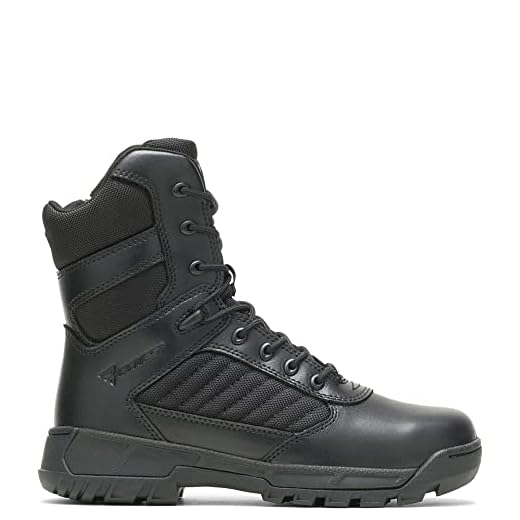Bates Women's Tactical Sport 2 Tall Side Zip Military Boot, Black, 8.5