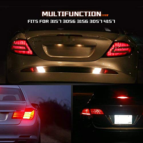 Sealight 3157 Led Bulbs, 3157 Led Reverse Lights, 3157 Led Backup Reverse Lights 6000K 3000Lumens Super Bright, Led Brake Lights Tail Lights, Turn Signal Led - 3056 3156 3057 3157 Led Bulb, Pack Of 2 #TOP4