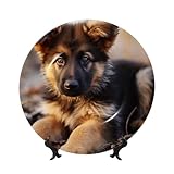 Élégante et décorative : vous pouvez utiliser ces élégantes assiettes à dîner de berger allemand partout dans votre maison, ce qui ajoutera un look merveilleux à votre décoration d'intérieur grâce à leurs couleurs vives et leur texture. Excellent cadeau pour des occasions spéciales telles que la fête des pères et des mères, un anniversaire, un mariage, la Saint-Valentin, Halloween, Noël, un anniversaire de mariage