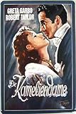  Tin Sign Art Deko Blechschild 20x30 cm 3 D geprägt Film Kameliendame Greta Garbo historisch Kino Plakat Werbung Bar Cafe Metall Schild