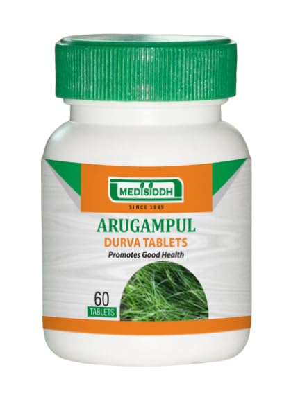 Arugampul/Durva Tablet 60 No's | Regulates Carbohydrate metabolism | Skin problems | Itching | Promotes good health