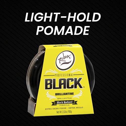 Rolda Black Brilliantine Cera temporária para coloração de cabelo