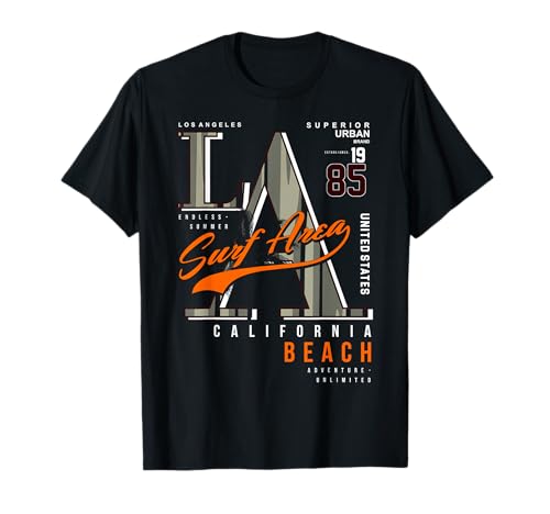 Los Angeles LA Surf Area California Beach T-Shirt