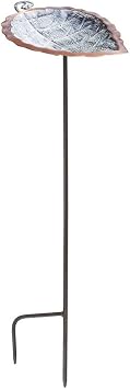 Achla Designs Aspen Leaf Birdbath with Stake
