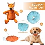 7 Pack Dog Toys for Teething, Entertainment, Puppy Chew Toys Pack with Cute Squeaky Toys,Durable Ropes Chew Toys - Image 4