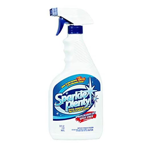 Sparkle Plenty Crystal Chandelier Cleaner Spray | Drip Dry | Home Cleaning Supplies | Crystal Cleaner | Fine Collectables Cleaner | Glass Cleaner | Figurine Cleaner | 32 fl oz