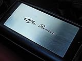 Interieur Stahlabdeckung für Alfa_Romeo GTV & SPIDER (916) - 1 Stück Mittelkonsole Platte Zubehör Edelstahl Gebürstet Blenden Cockpit Dekor
