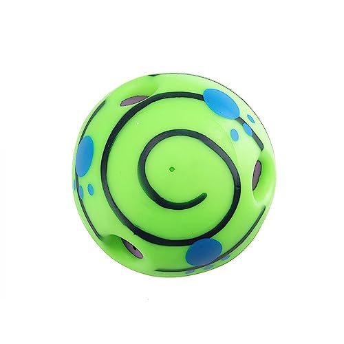 Holdfiturn Interactive Giggle Ball for Dogs Durable and Entertaining Dog Toy Squeaky Toy with Unique Sounds Dental Health Chew Toy Suitable for Cats and Dogs 5.1" Size