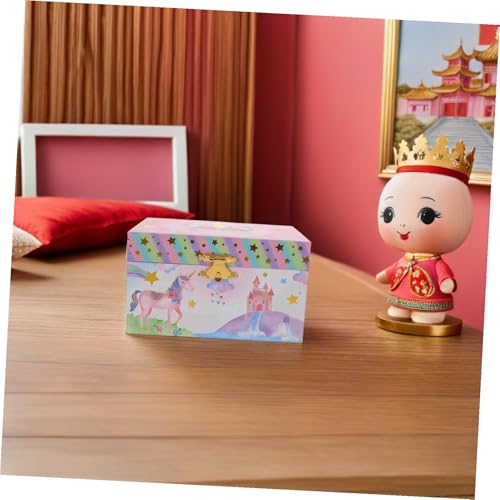 Caja de música unicornio decorativa para organizar joyas en el dormitorio infantil de niñas 7