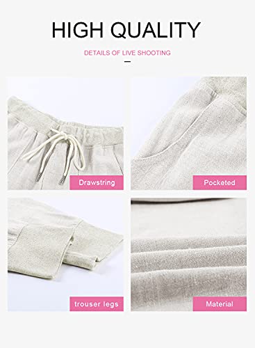 image for Dokotoo Womens Solid Casual Loose Drawstring Tie Elastic Waist Jogging