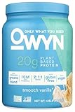 OWYN Only What You Need Plant-Based Protein Powder, Smooth Vanilla, 1.05 lbs